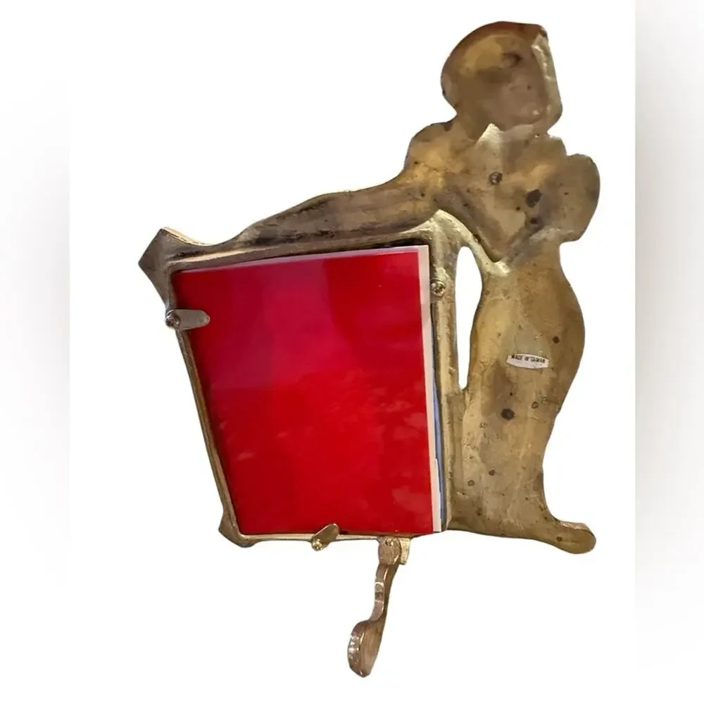 Vintage Solid Brass Art Deco Style Elegant Photo Frame